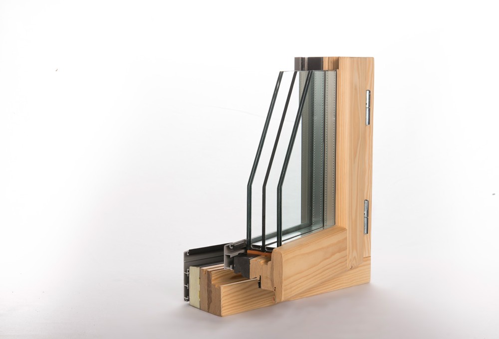 Fenêtre mixte bois/alu à ouvrant caché